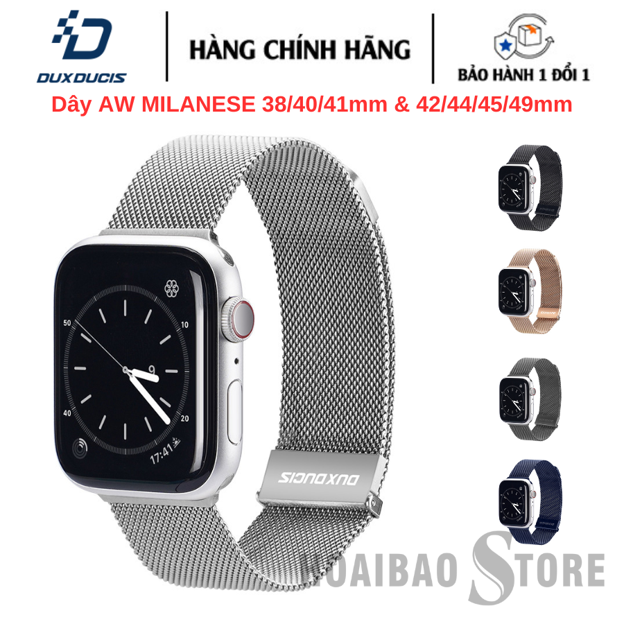 Dây Đeo DUX DUCIS Series Milanese dành cho Apple Watch 38/40/41MM & 42/44/45/49MM DT/NC bền bỉ, thanh lịch