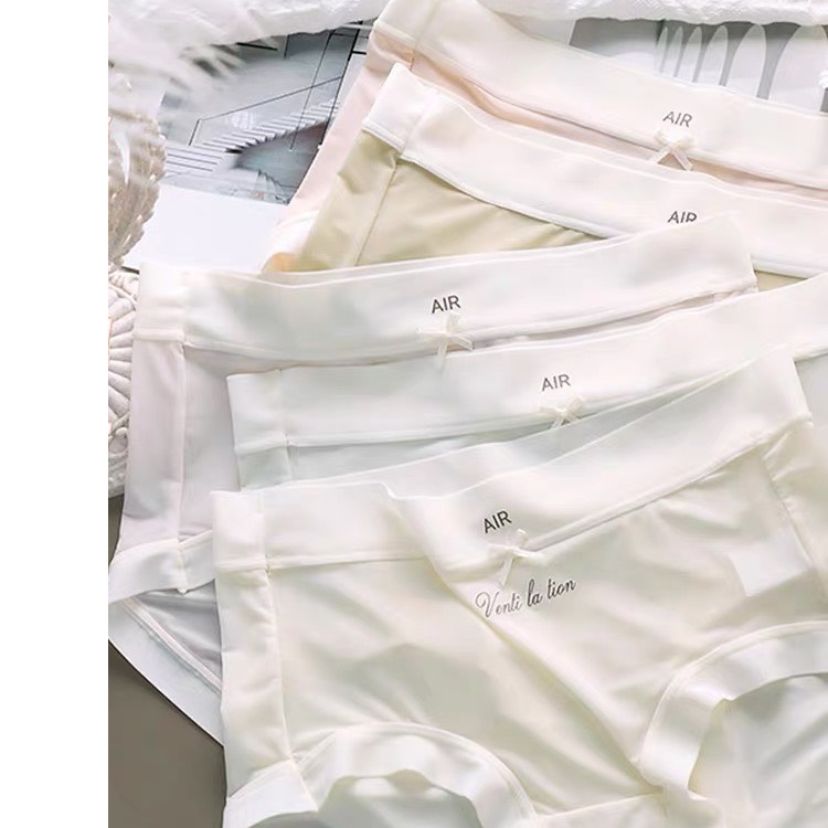 Combo 5 Quần Lót Nữ Tàng Hình Su Lụa phối Chữ Siêu Nhẹ Thương Hiệu BAW X1