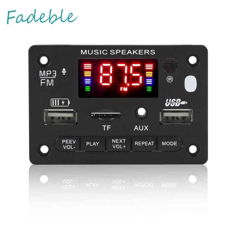 Bảng Mạch Khuếch Đại Âm Thanh Bluetooth 5.0 MP3 DC 7-24V 2x40W Chuyên Dụng Cho Xe Hơi / Nhà Cửa