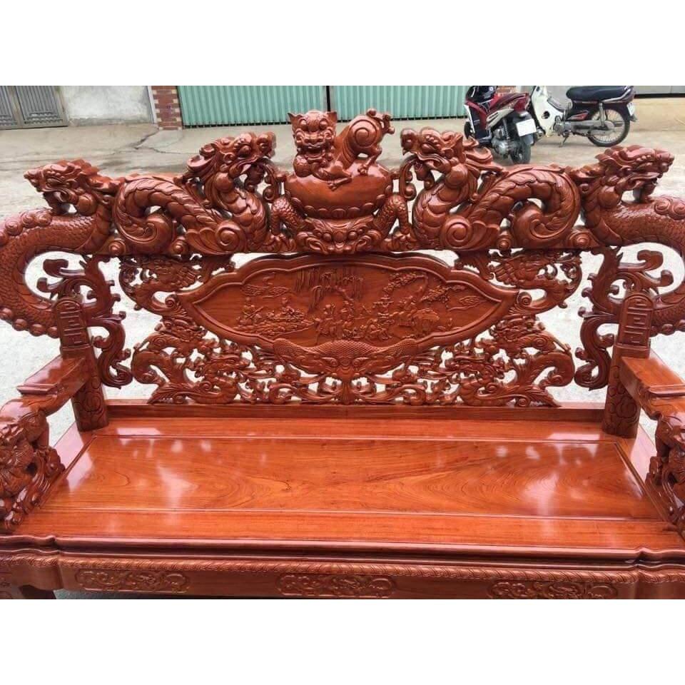 Bộ bàn ghế gỗ hương đá - Đồ Gỗ Bình Long