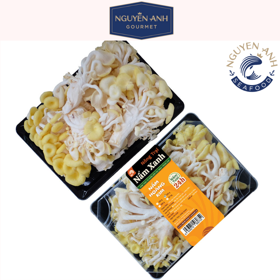 Nấm hoàng kim tươi 200g nông trại Nấm Xanh