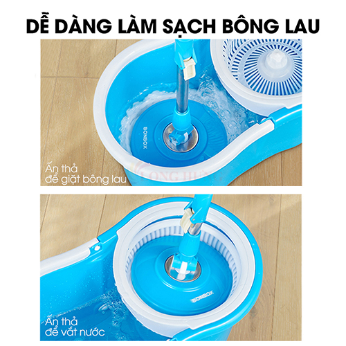 Cây lau nhà tự vắt BONBOX BCT815 - Hàng chính hãng