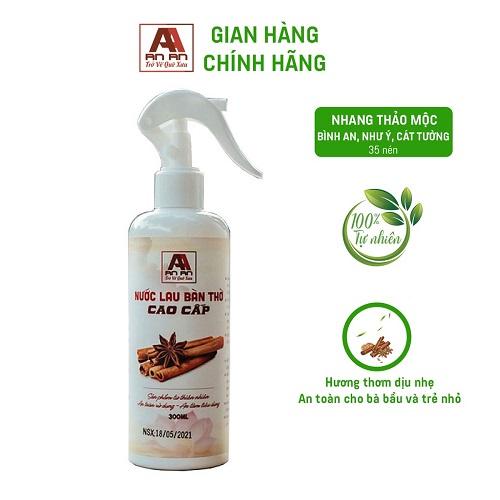 Nước lau bàn thờ An An cao cấp, chuyên dụng lau bàn thờ, tinh chất quế và thảo mộc giúp tẩy uế 250ml