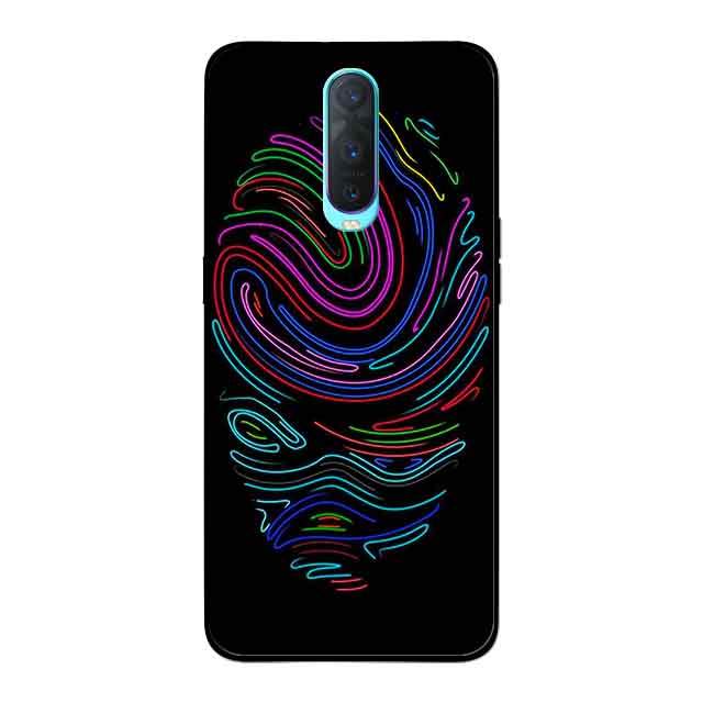 Ốp Lưng in cho Oppo R17 Pro Mẫu Vân Tay Neon - Hàng Chính Hãng