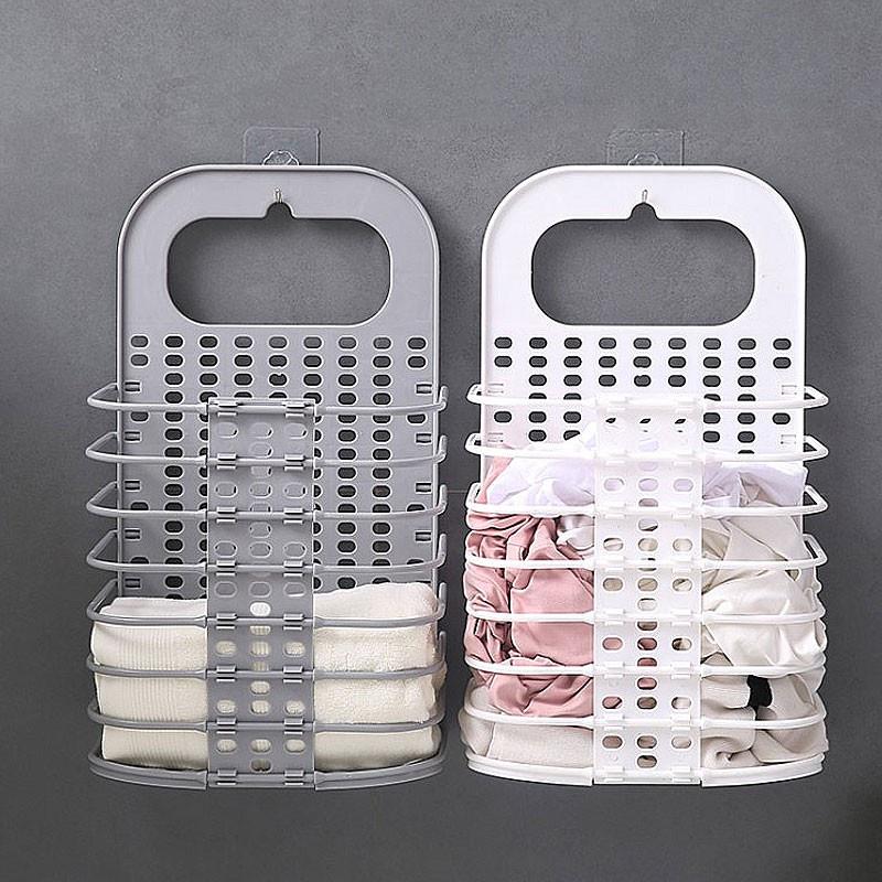 Giỏ Nhựa Đựng Quần Áo Đựng Đồ Đi Giặt Treo Tường Xếp Quần Áo VN3379 - HA23