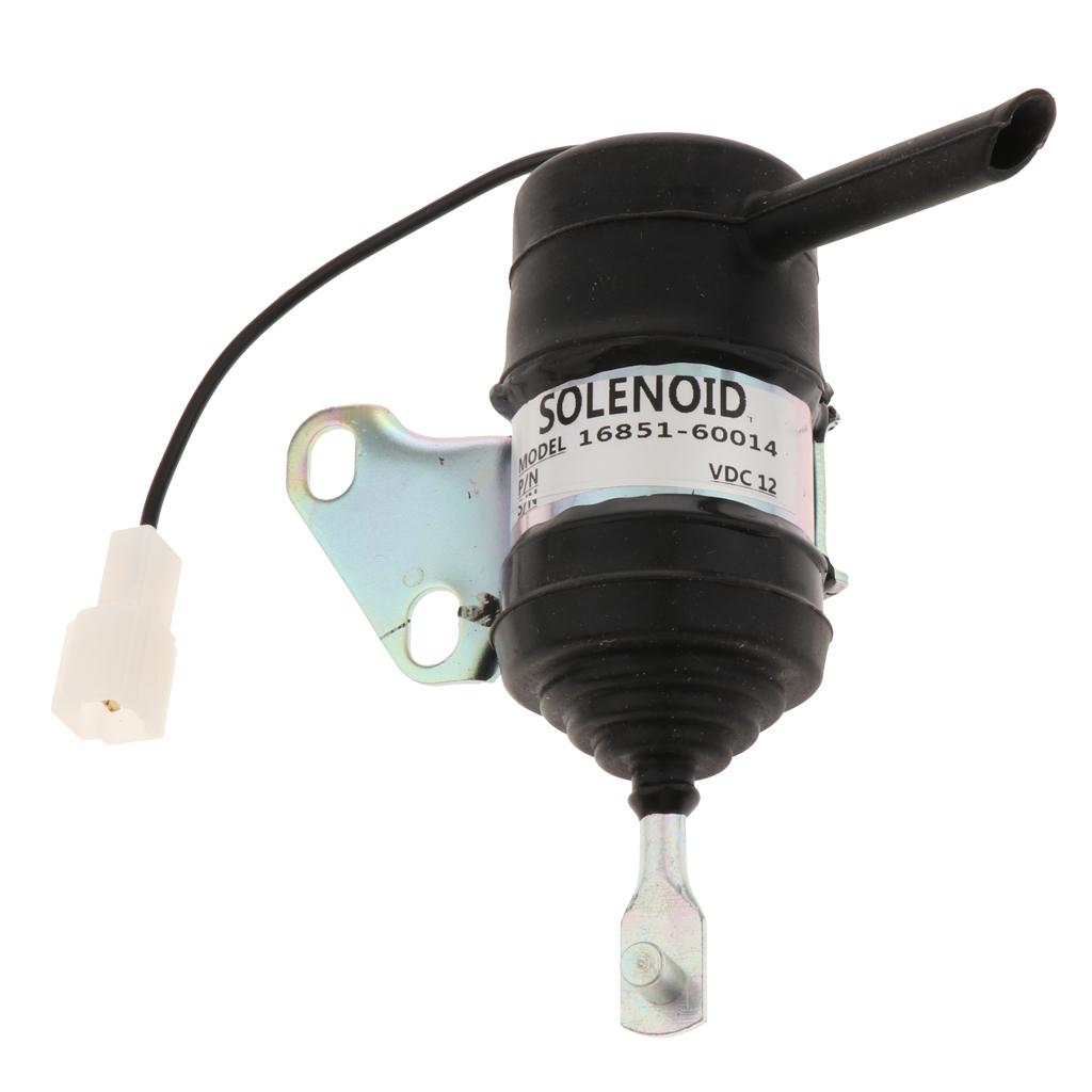 16851-60014 Fuel Shut Down Solenoid for Kubota Tractor Excavator RTV RTV900