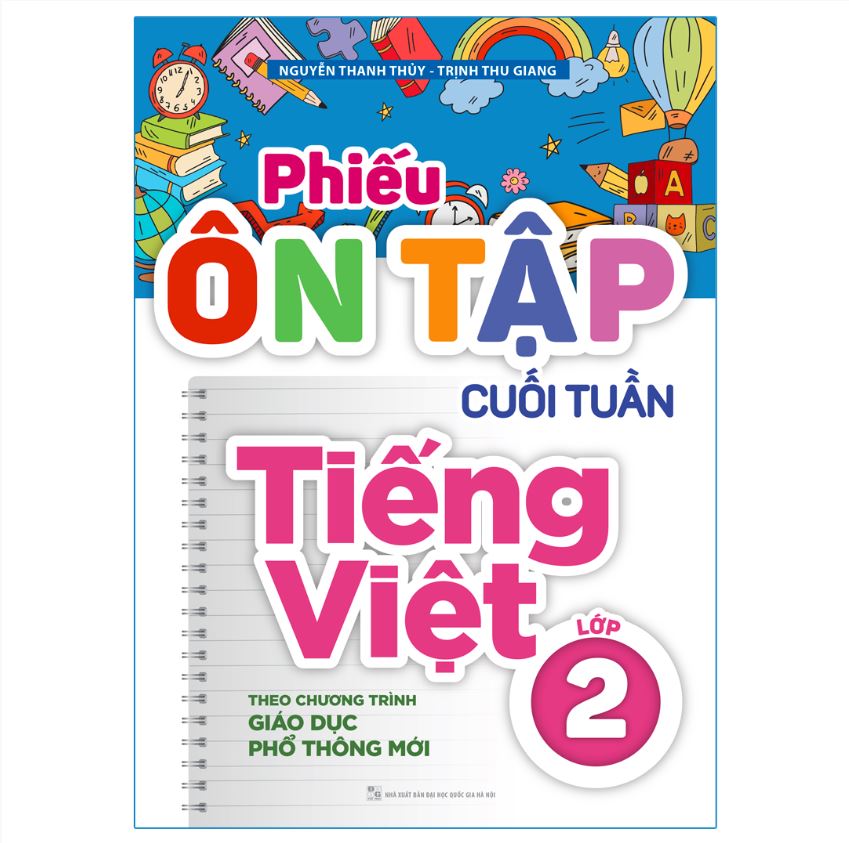 Sách - Phiếu ôn tập cuối tuần Tiếng Việt lớp 2  - NXB Đại học QG HN