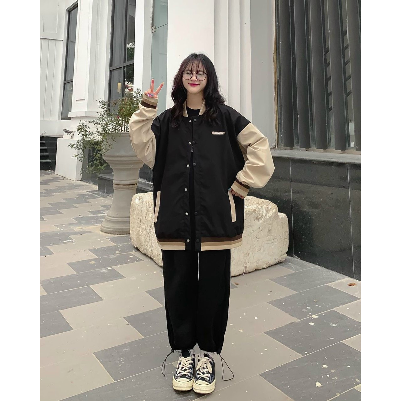 Hình ảnh ÁO KHOÁC CARDIGAN WASNOTP ULZZANG PHỐI MÀU CHẤT KAKI HOT