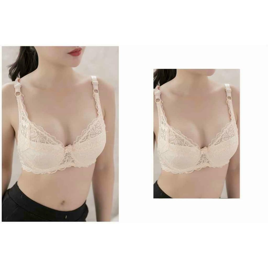 Áo ngực ren không đệm thoáng mát có size 40 AL41