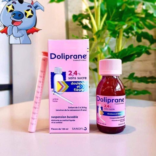 Siro Hạ Sốt Doliprane 100ml Cho Bé Từ Sơ Sinh Đến 9 Tuổi