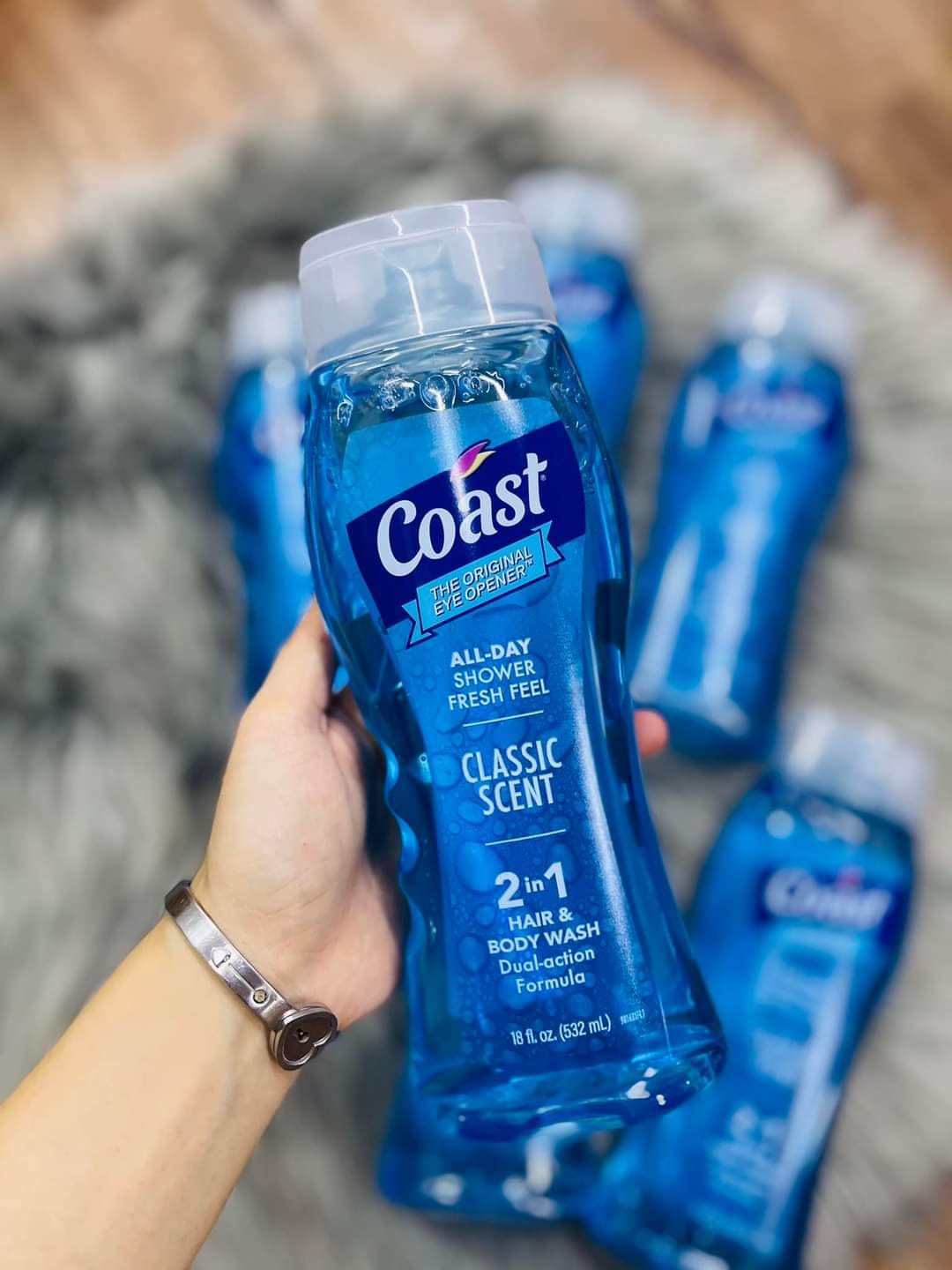 THÙNG 6 CHAI SỮA TẮM GỘI 2IN1 COAST 532ML