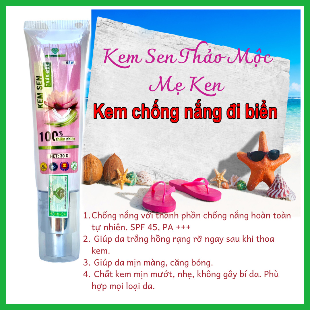 Kem sen thảo mộc MẸ KEN (30ml) kem chống nắng SPF45, PA+++