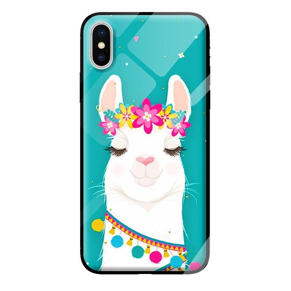 Ốp kính cường lực cho iPhone XS mẫu cừu 3 - Hàng chính hãng