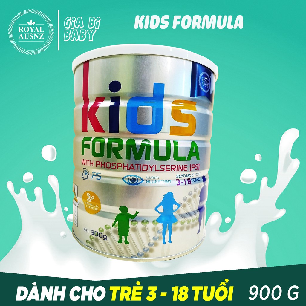 Sữa Bột Hoàng Gia Úc Royal Ausnz Kids Fomula Bổ Sung Dưỡng Chất Cho Trẻ Từ 3 Tuổi Trở Lên 900G