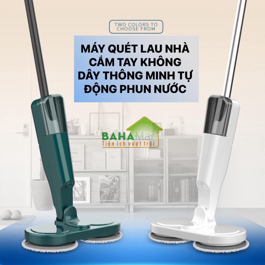 MÁY QUÉT LAU NHÀ CẦM TAY KHÔNG DÂY THÔNG MINH TỰ ĐỘNG PHUN NƯỚC S5 &quot;BAHAMAR&quot;có thể lau ướt, có gắn bình chứa nước