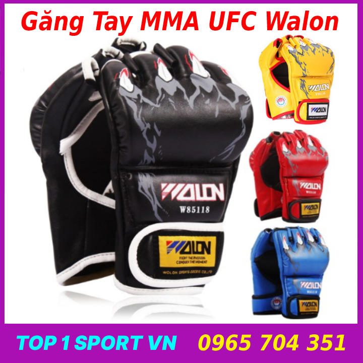 Găng Tay MMA Xỏ Ngón Cao Cấp – Găng tay MMA Xỏ Ngón Wolon