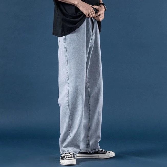 Quần jean baggy, jeans bò nam ống suông ống rộng SR01 Style Hàn Quốc 2021