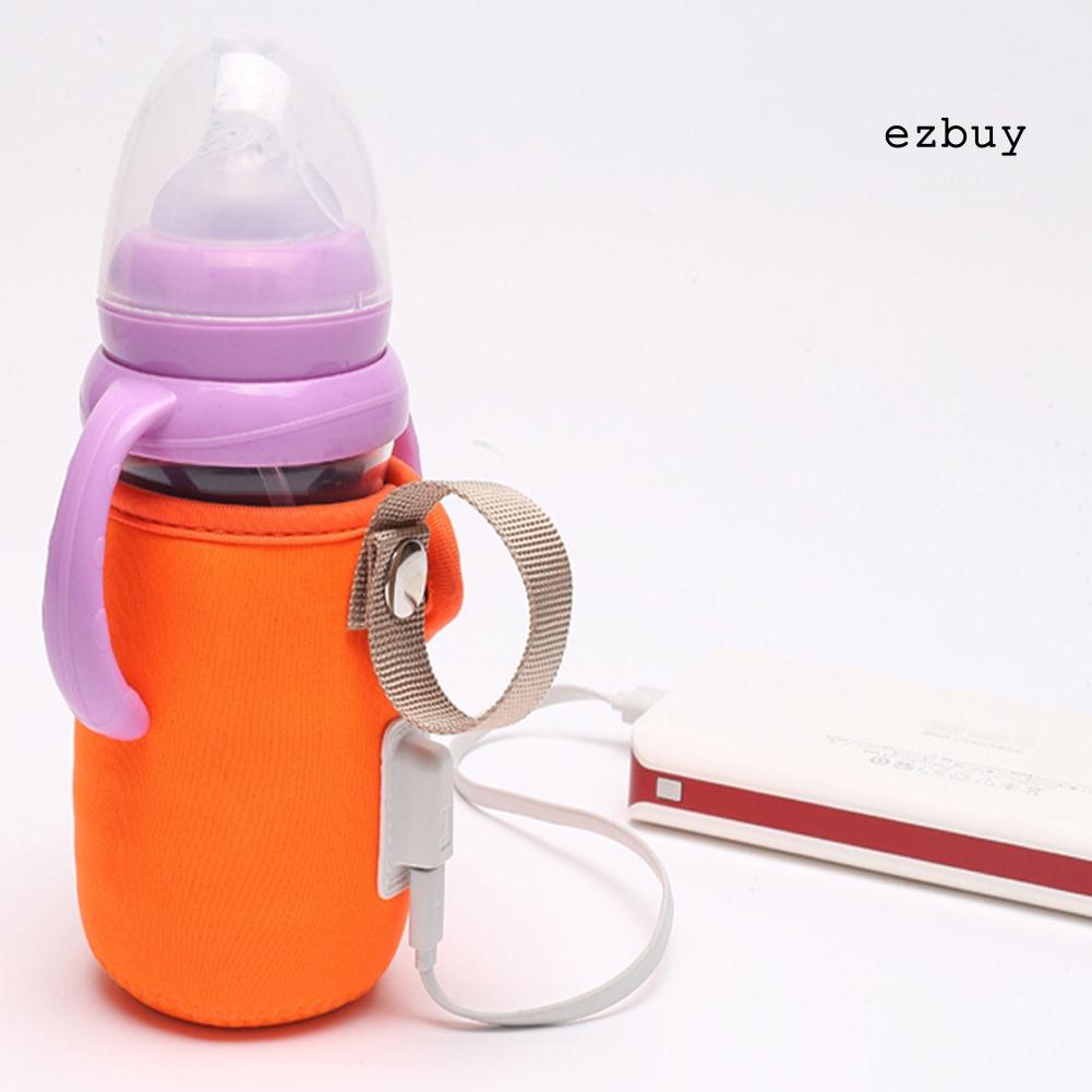 Túi hâm nóng bình sữa di động có cổng sạc USB cho xe đẩy em bé