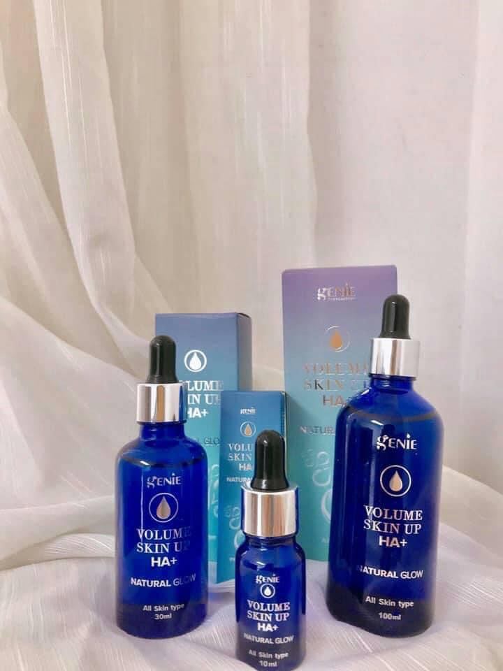 Serum Cấp Ẩm Căng Bóng Da, Giảm Tình Trạng Da Bóng Dầu Nhờn, Tăng Sự Đàn Hồi Cho Da Volume Skin Up HA+ Genie 100ml, 30ml, 10ml