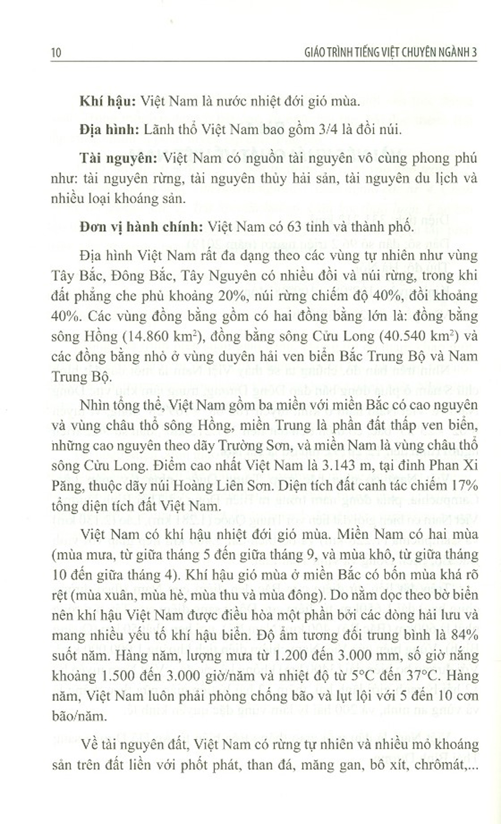 Giáo Trình Tiếng Việt Chuyên Ngành 3: Kinh Tế - Xã Hội Cho Người Nước Ngoài