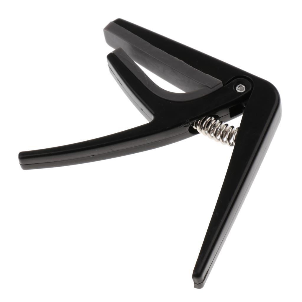 2-4pack 1pc Ukulele Guitar Capo Tuner Trigger Quick Change Key Clamp Black