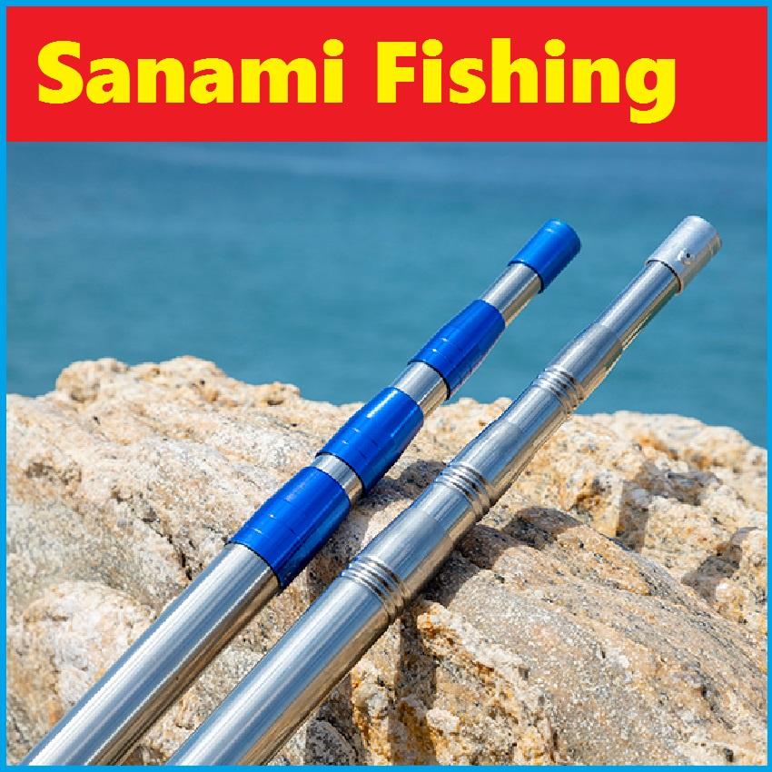 Cán Vợt Cá Inox Siêu Bạo Lực Sào Chim,Cán Liềm Cắt Cây Cỏ Từ Xa 1m5 - 4m SKK-6 .Sanami Fishing