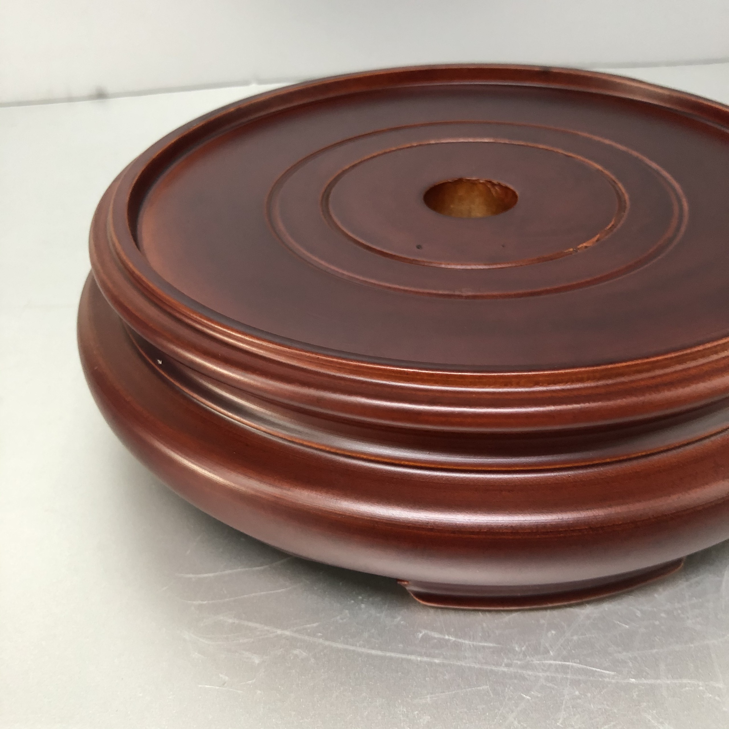 Đế bát nhang gỗ gụ lào - BH19
