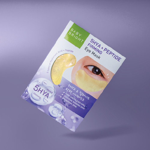 Mặt nạ săn chắc da mắt Baby Bright 5Hya &amp; Peptide Firming Eye Mask 2.5g x 2pcs (1 Pairs)