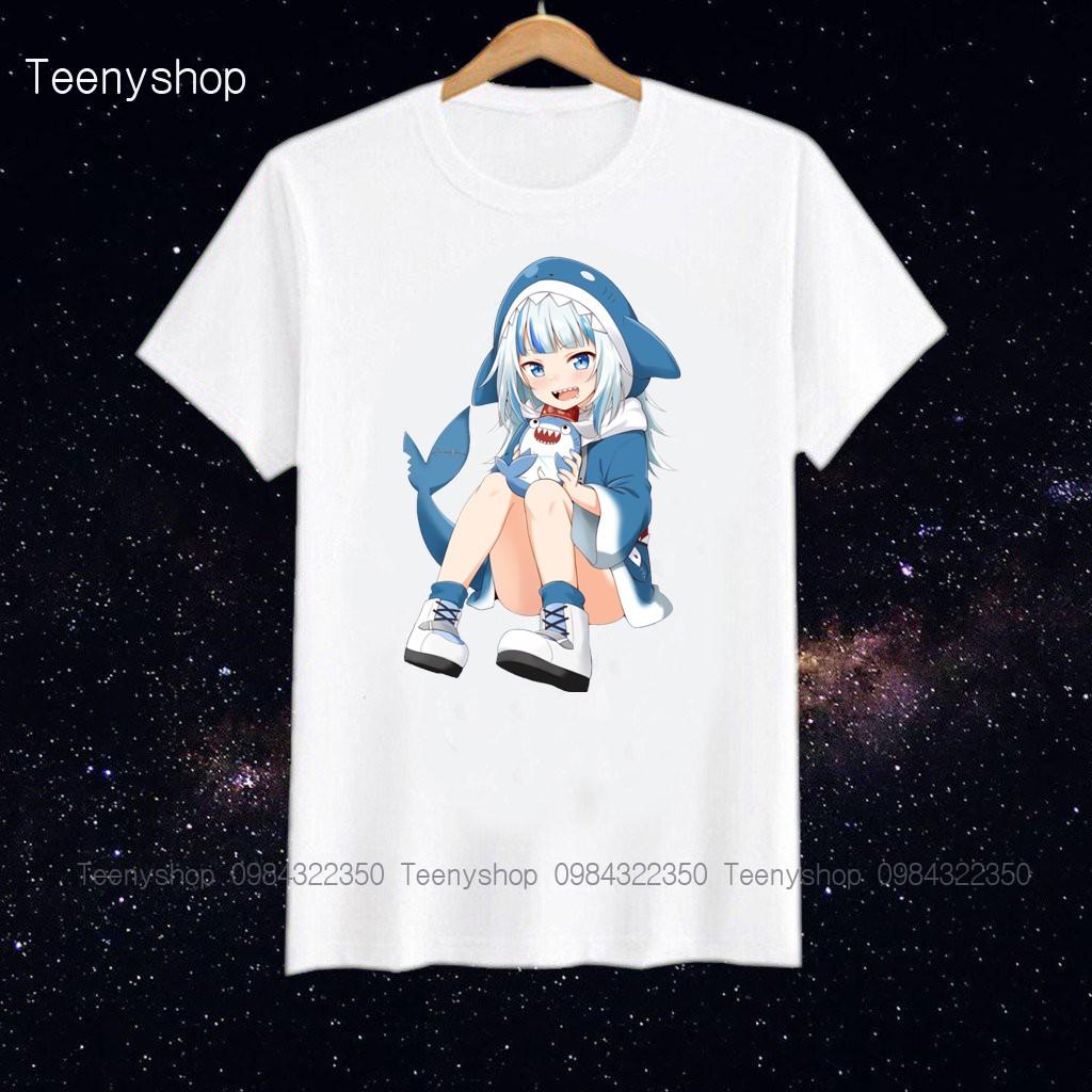 Áo thun in hình áo thun anime manga Gawr Gura Hololive nhiều mẫu ver2 giá rẻ cực ngầu