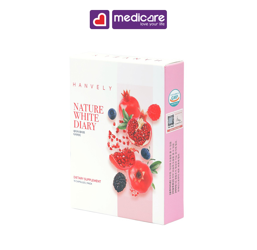 Viên uống HANVELY hỗ trợ làm sáng da hộp 10 viên
