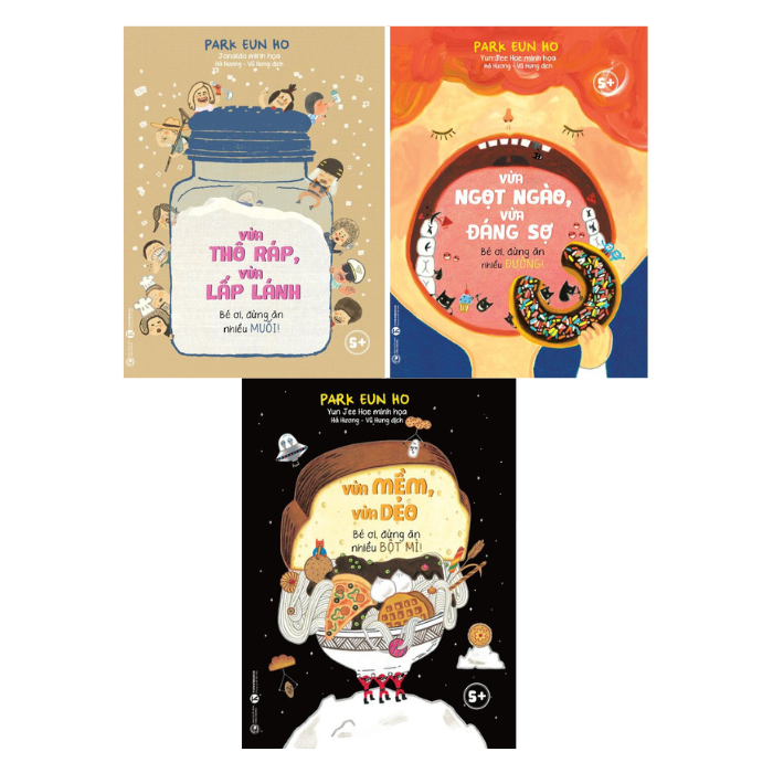 Combo 3 quyển: Vừa mềm, vừa dẻo + Vừa ngọt ngào, vừa đáng sợ + Vừa thô ráp, vừa lấp lánh