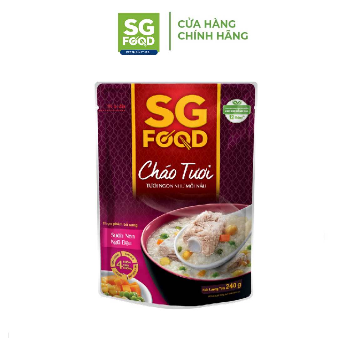 Cháo Tươi Sài Gòn Food Sườn Non & Ngũ Đậu 240g