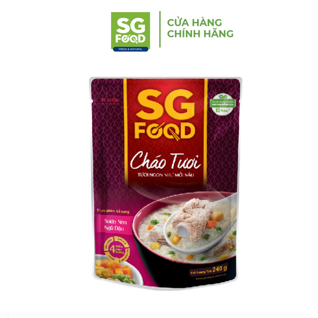 Cháo Tươi Sài Gòn Food Sườn Non &amp; Ngũ Đậu 240g