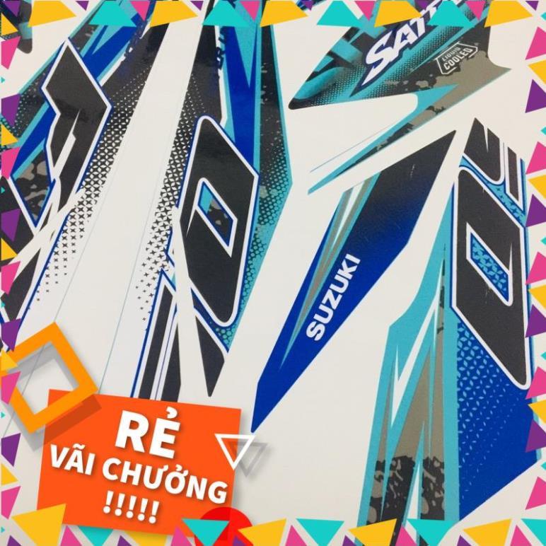 Tem rời Satria xe xanh ngọc - mẫu mới 2021