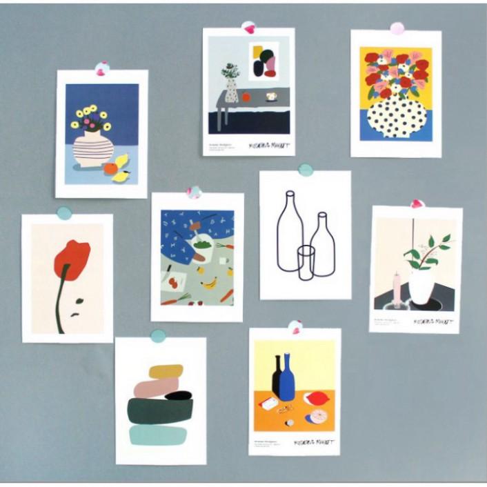 BỘ ẢNH POSTCARD nhiều hình, ảnh giấy trang trí dán tường decor nhà cửa