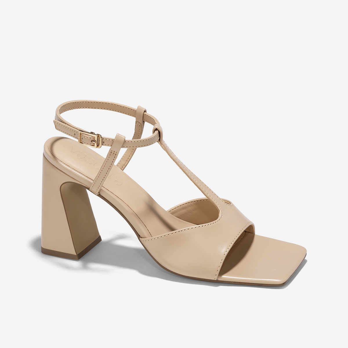 Giày sandals block heel t-strap cách điệu - SDN 0783