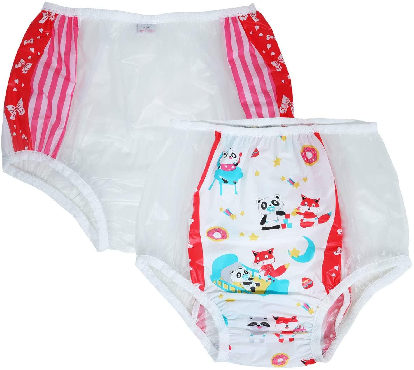 ABDL Tã Người Lớn Pvc Có Thể Tái Sử Dụng Cho Bé Quần Tã Onesize Nhựa Bikini DDLG Người Lớn Bé Mới Quần Lót Xanh Dương Tã