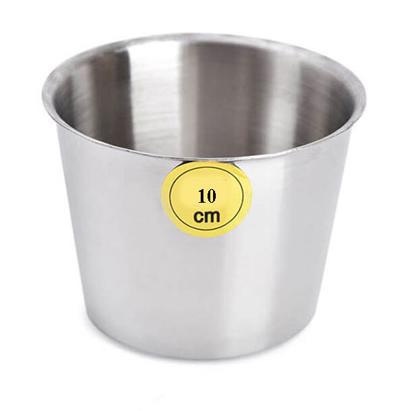 Combo 10 Ly Làm Nước Đá Inox Size 9-10 cm Bền Đẹp