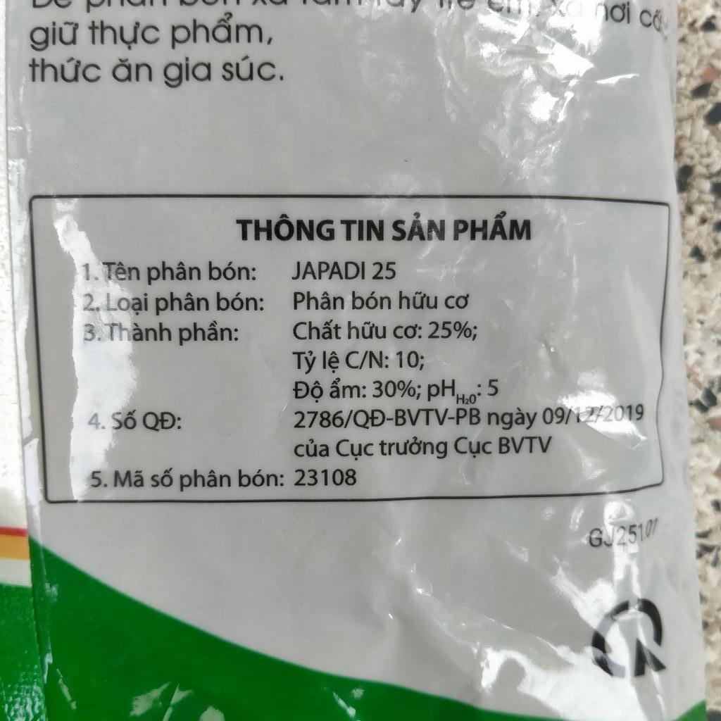 Phân Bón Hữu Cơ Phân Gà Viên Nở Nhật Bản Japadi 1KG- Trồng Hạt Giống Rau Củ Quả Bằng Đất Sạch, Xơ Dừa