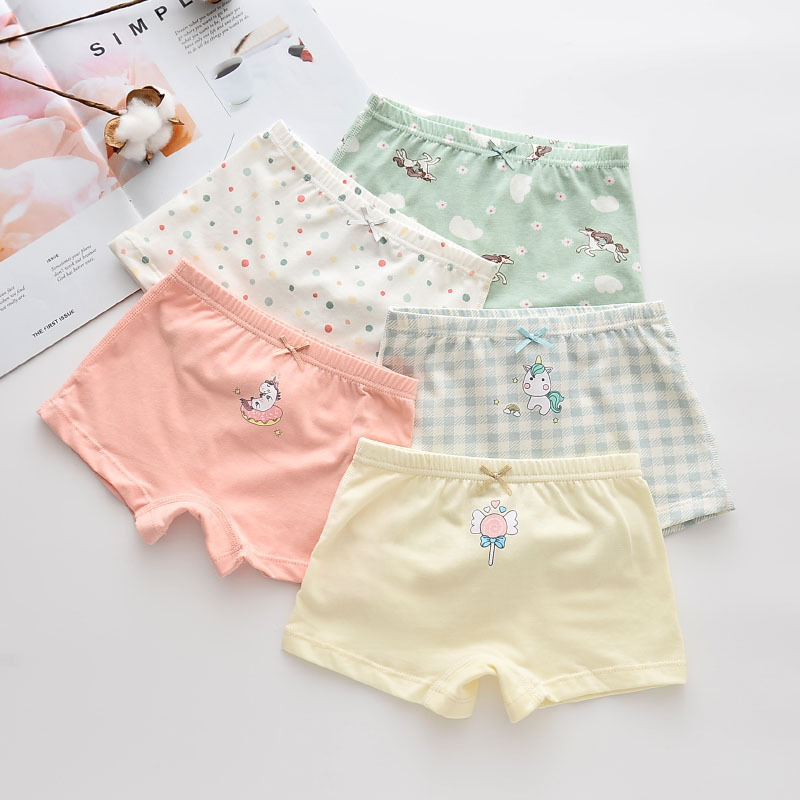 Túi 5 quần chíp đùi sợi cotton siêu mịn cho bé từ 2- 10 tuổi