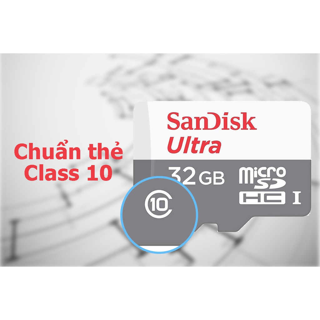 Thẻ Nhớ MicroSD SanDisk Ultra 32GB 100MB/s - Hàng Chính Hãng