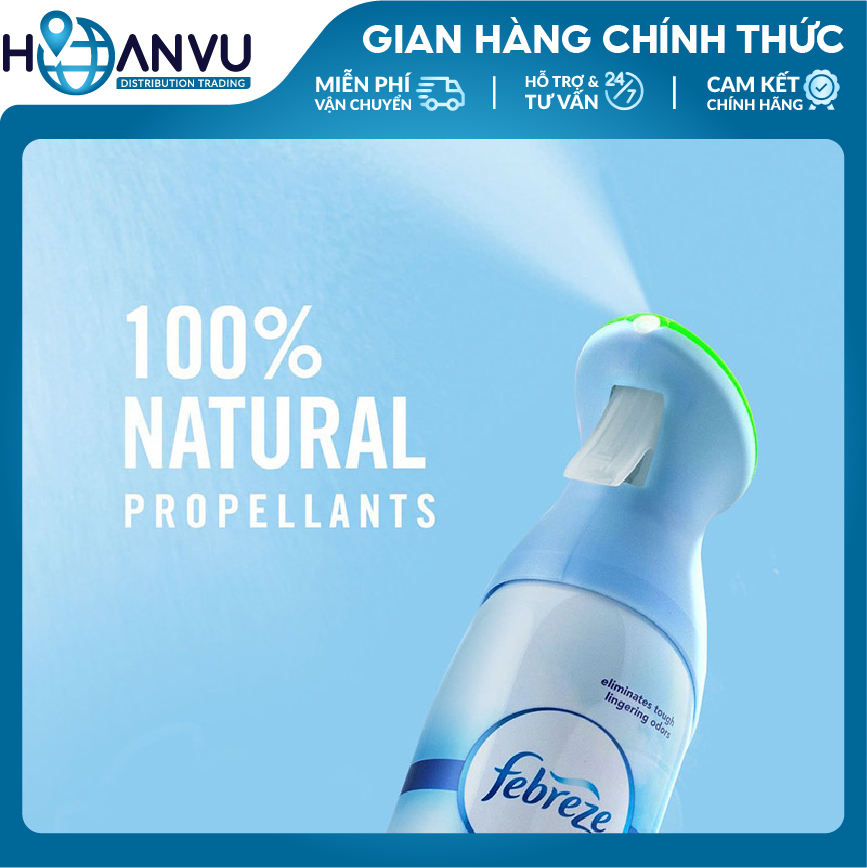 Xịt phòng khử mùi Febreze Air Refresher Spray (250g)