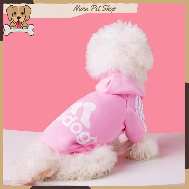 Áo nỉ Hoodie Adidog cho thú cưng, áo mùa đông cho chó mèo