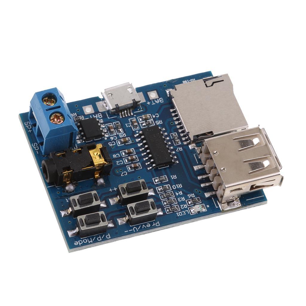 Mp3 Player Audio Module Mp3  Board Power Amplifier TF Card USB AUX