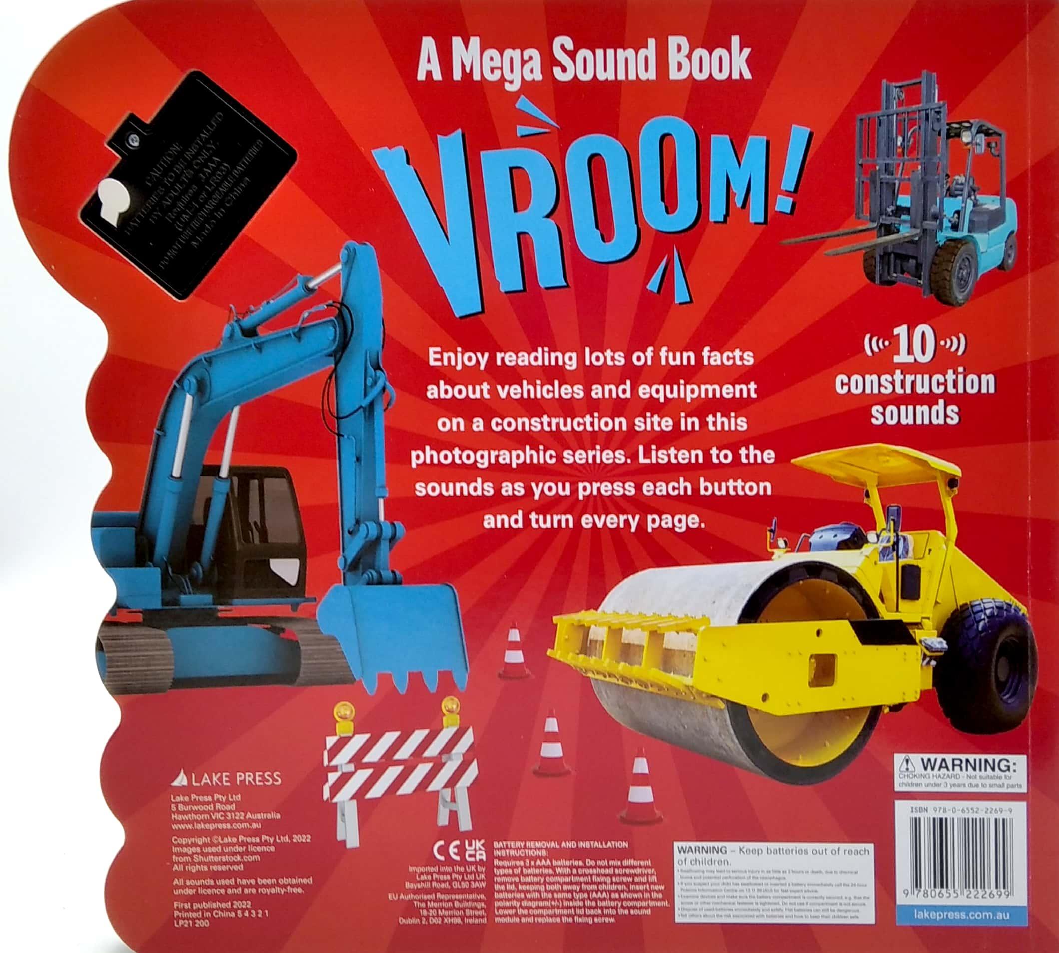 A Mega Sound Book: Vroom 10-Button Sound Book