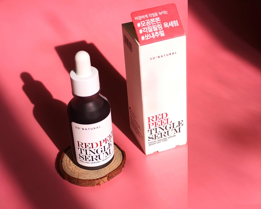 SERUM TÁI TẠO PHỤC HỒI DA RED PEEL TINGLE 35ml + Tặng kèm 1 mặt nạ sủi bọt Su:m 37 Đen