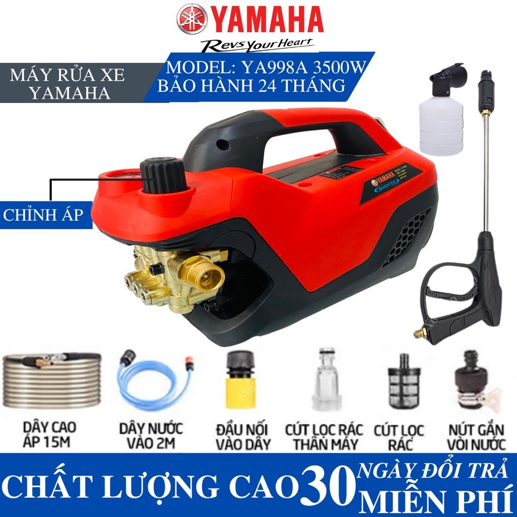 Máy rửa xe mini I Máy rửa xe cao áp YAMAHA 3500W YA889A - Có nút chỉnh áp suất + van xả khí