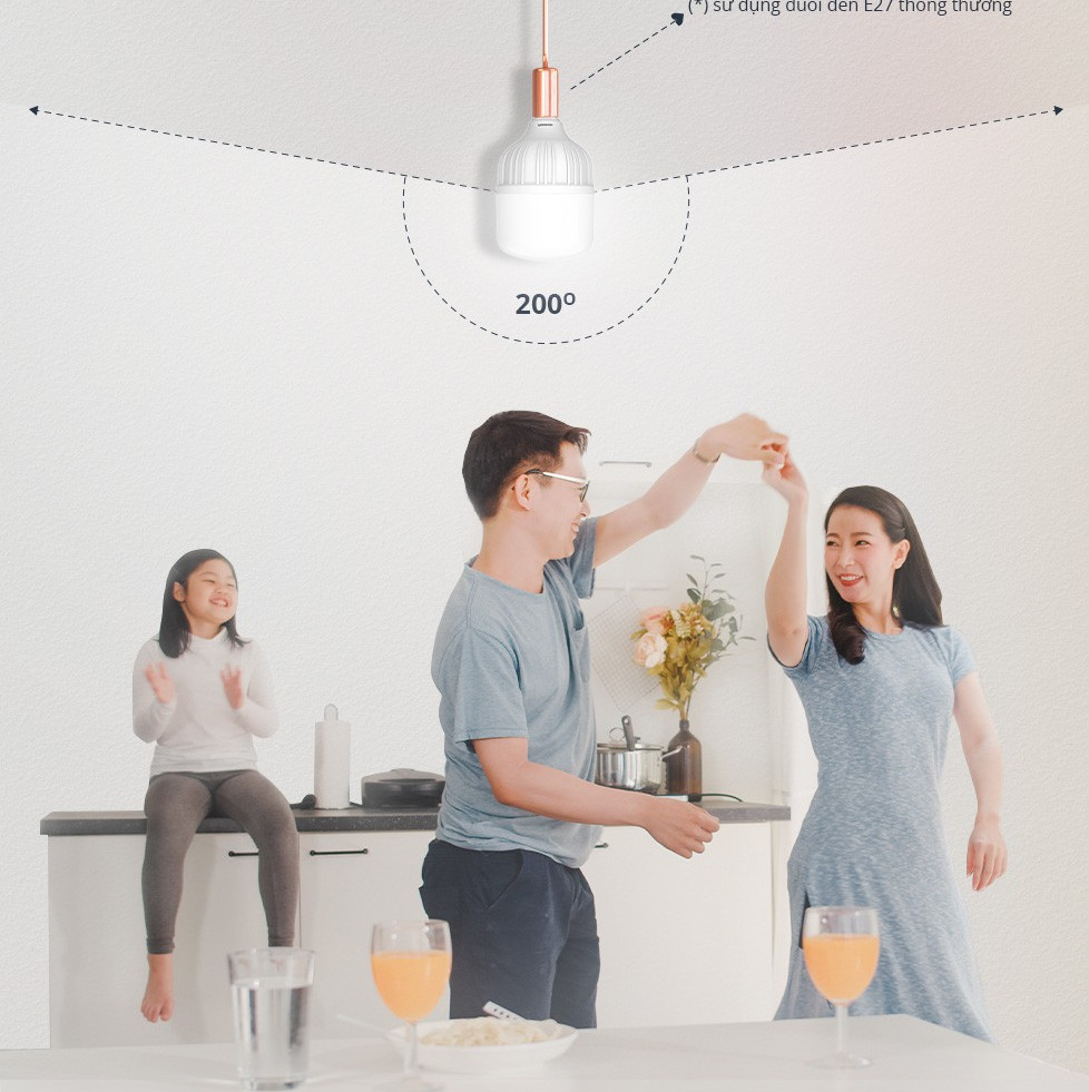 Đèn LED Bulb Trụ Trắng Panasonic Lotus Đuôi E27 Công suất 20W/30W/40W/50W ánh sáng trắng 6500K, tiết kiệm điện