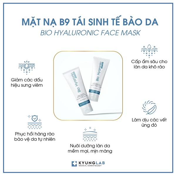 Mặt Nạ B9 Tái Sinh Tế Bào Da Kyung Lab Bio Hyaluronic Face Mask 100ml