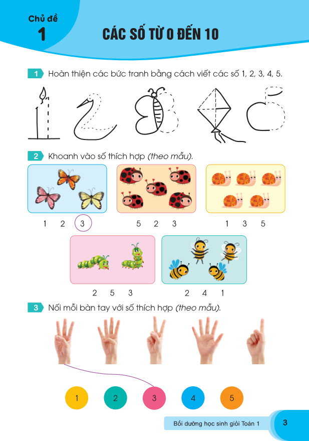 Sách - Bồi Dưỡng Học Sinh Giỏi Toán Lớp 1 - Biên soạn theo chương trình GDPT mới - ndbooks